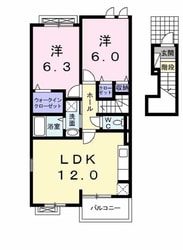 東加古川駅 徒歩21分 2階の物件間取画像